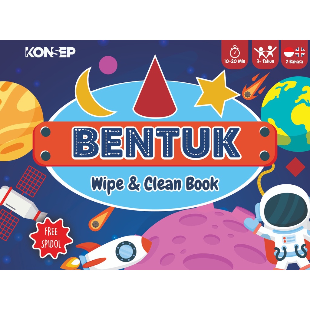 Konsep Wipe Clean Book Bentuk Buku Edukasi Anak Belajar Menulis Membaca Anak Paud TK Toodler