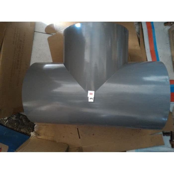 Tee 4" x 2" Rucika AW / Tee PVC 4" x 2" / Vlok Tee 4" x 2" / Flok Tee 4" x 2" / Tee Rucika PVC AW