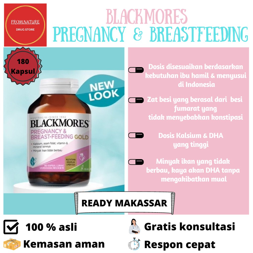 BLACKMORES PREGNANCY 180 KAPSUL READY MAKASSAR