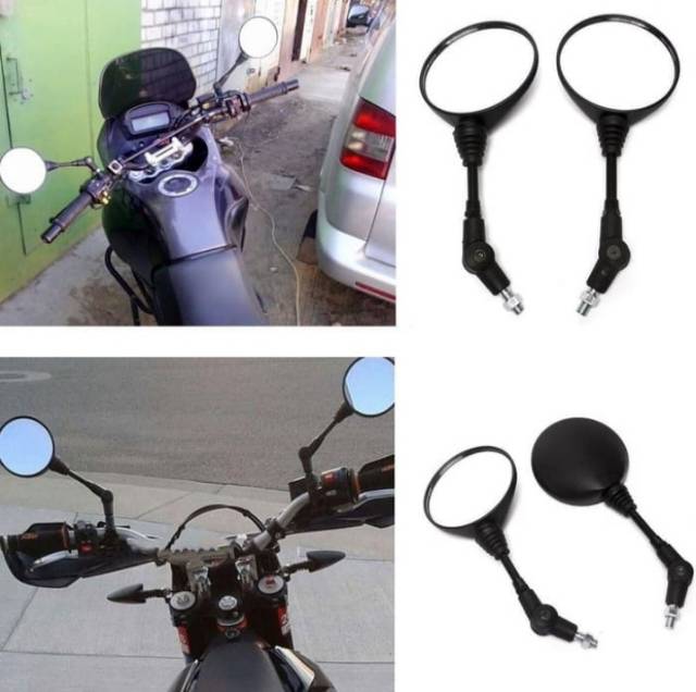 Kaca Spion Motor Bulat Klasik Clasic Spion Motor Beat Aksesoris Motor Sepion Motor Custom Set Murah