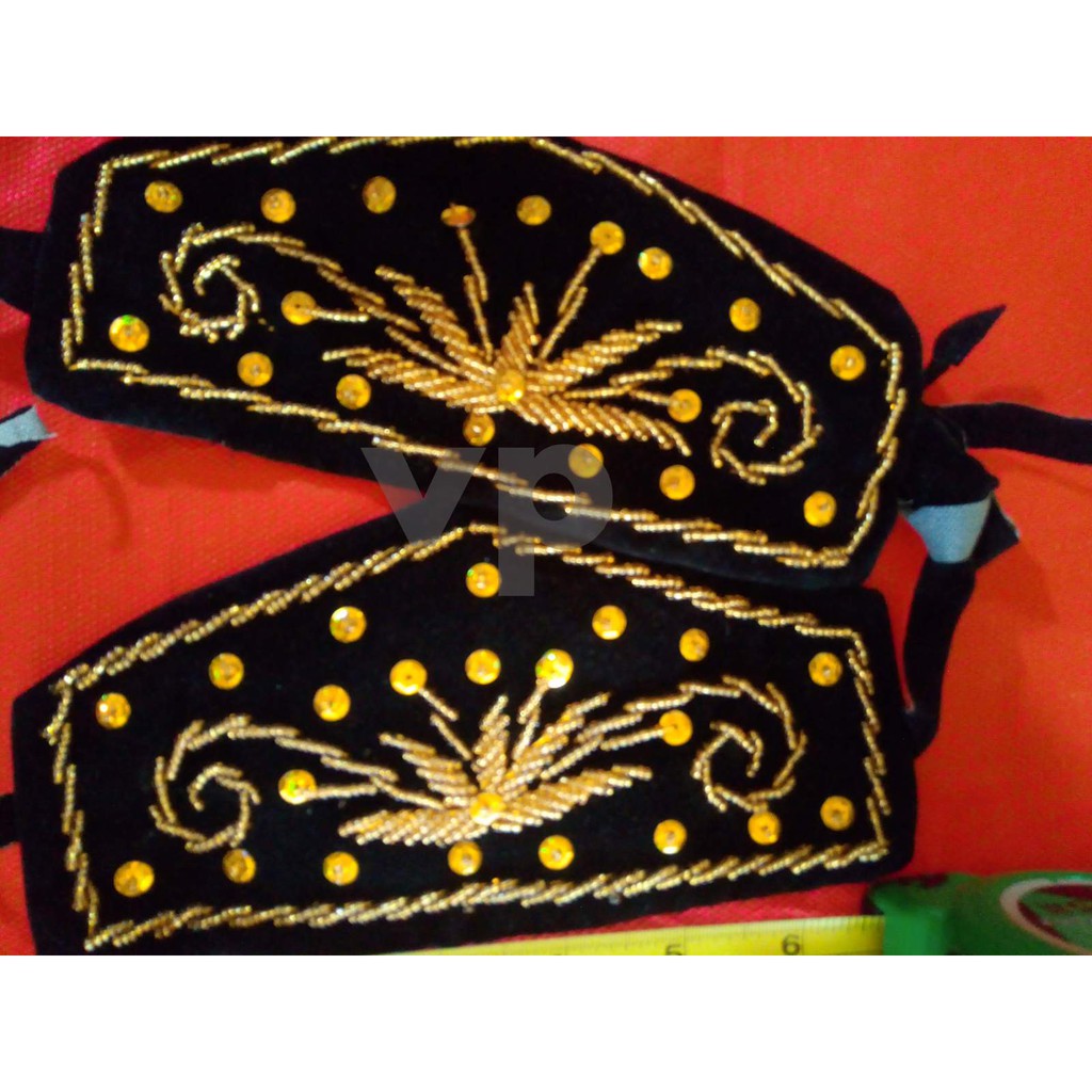 Gelang Tangan Bludru Tari / Hiasan Tangan Tari Tradisional