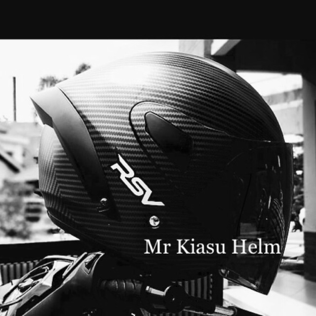 helm RSV windtail carbon doff special matt black doff hitam dop edition spoiler agv pista corsa