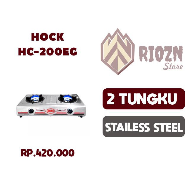 Hock kompor gas 2 tungku HP 200 EG