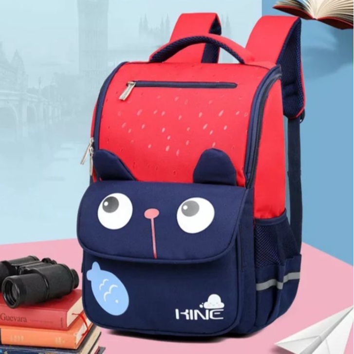 MOEZHA TAS _ tas sekolah anak laki-laki anak perempuan backpack(Kine) sekolah anak sd smp sma kuliah multifungsi