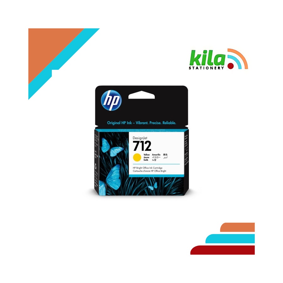 Tinta HP 712 Yellow = HP DesignJet T210 | T230 | T250 | T630 | T650