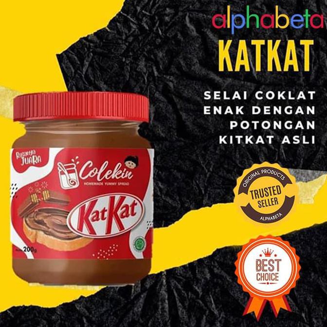 

Favorit] Selai Colekin Homemade - Selai Oles Rasa Katkat Coklat 200Gr