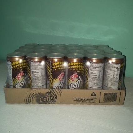 

F&N COFFEE SODA / FNN KOPI SODA / FN KOPI BERSODA KARTON ISI 24 KALENG BPOM