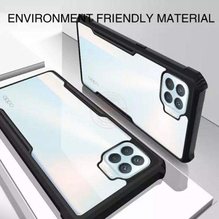 Case Oppo Reno 4F Shockproof Armor Hard Case Tranparent Premium OPPO RENO4 F