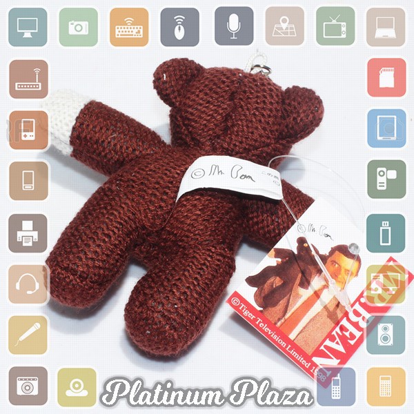 Mr. Bean Teddy Bear Plushy Key Chain / Boneka Gantungan Kunci - Brown`60HUDZ-