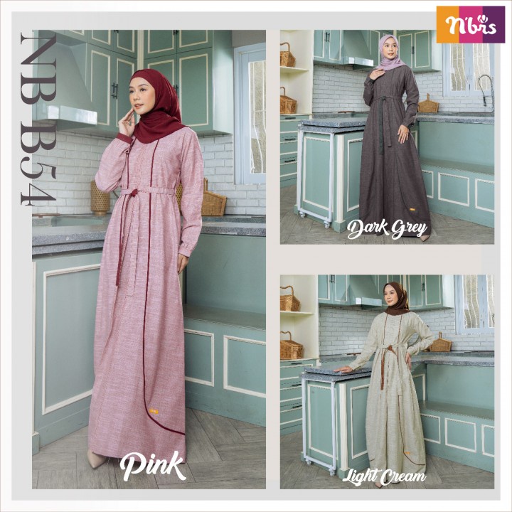 Cod Gamis Nibras Nb B54 Terbaru Polos 2021 Adem Kekinian Elegant Ootd Muslimah Terbaru Promo Paling Murah Branded Original Syar'i Dewasa Remaja Muslimah Fashion Terbaru
