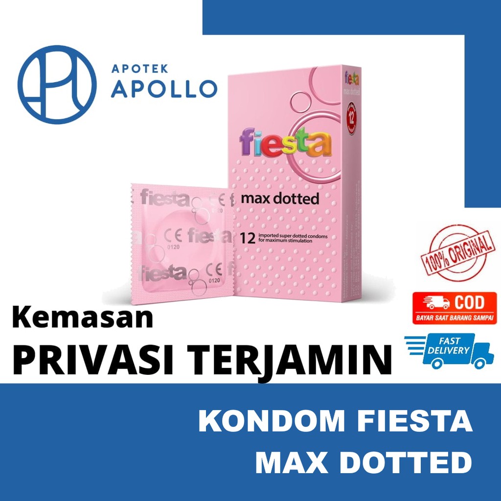 KONDOM FIESTA MAX DOTTED - PRIVASI - ISI 3 12