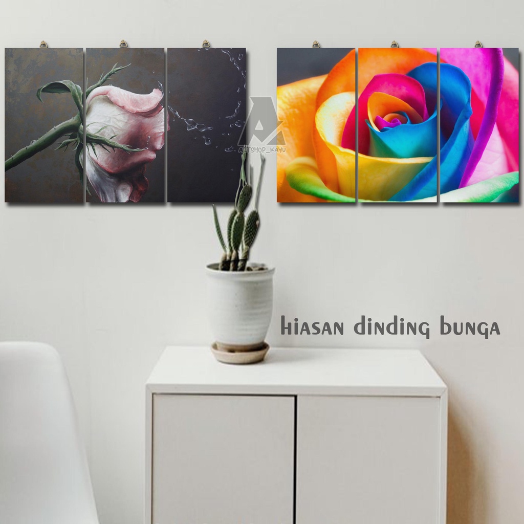 Hiasan dinding BUNGA | FLOWERS | ROSE | pajangan rumah pajangan Dekorasi dinding WALLDECOR