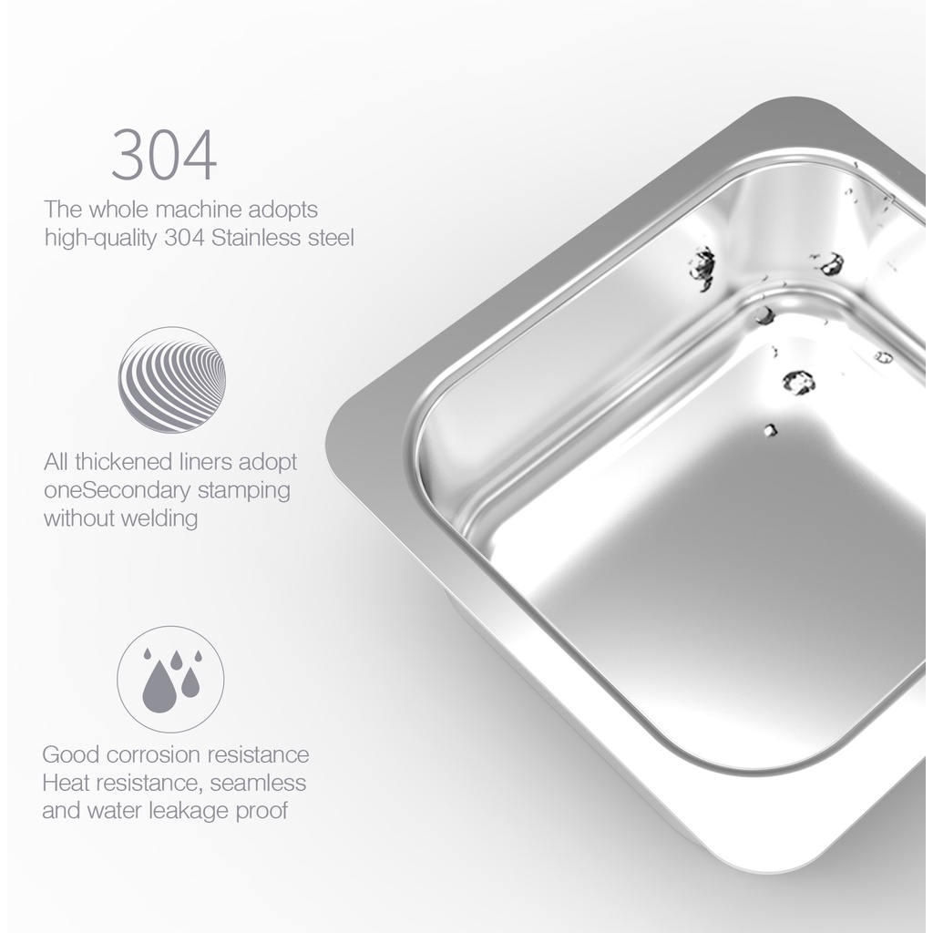 GRANBO Mesin Pembersih Perhiasan Gelang Kalung Cincin Jam Koin Kacamata pembersih metal tanpa korosi Ultrasonic Cleaner Ultrasound Washing 800ml Household Digital Ultrasonic Cleaner 35W Stainless Steel Bath 110V 220V Degas Watches Jewelry Metal Polish