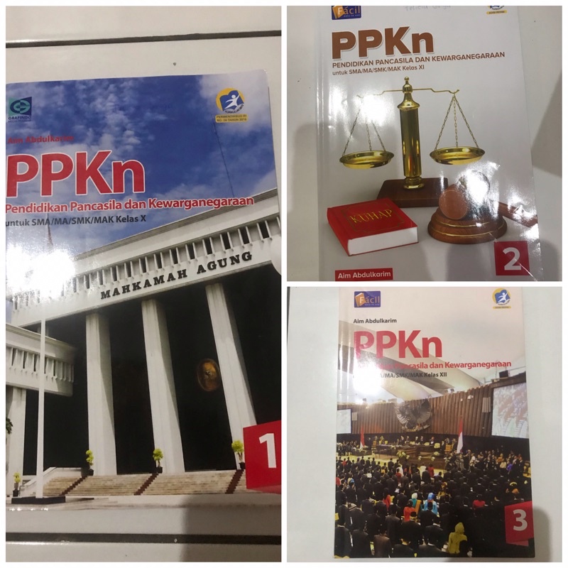 (PRELOVED/BEKAS) Buku PPKN Penerbit Grafindo Facil untuk SMA Kelas 10 11 12 K13