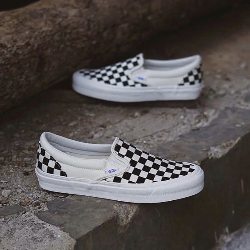 VANS Slip On OG LX Checkerboard Black White
