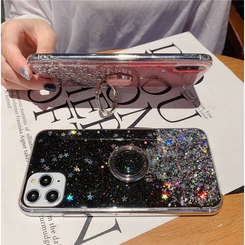 Soft Casing Silikon Case OPPO A53 A33 2020 A57 A39 F1S F11 Pro 3 5 5S 5i C3 C11 C15 C12 Pro 7 7i C17 Narzo 20 Pro Starry Sky Ring