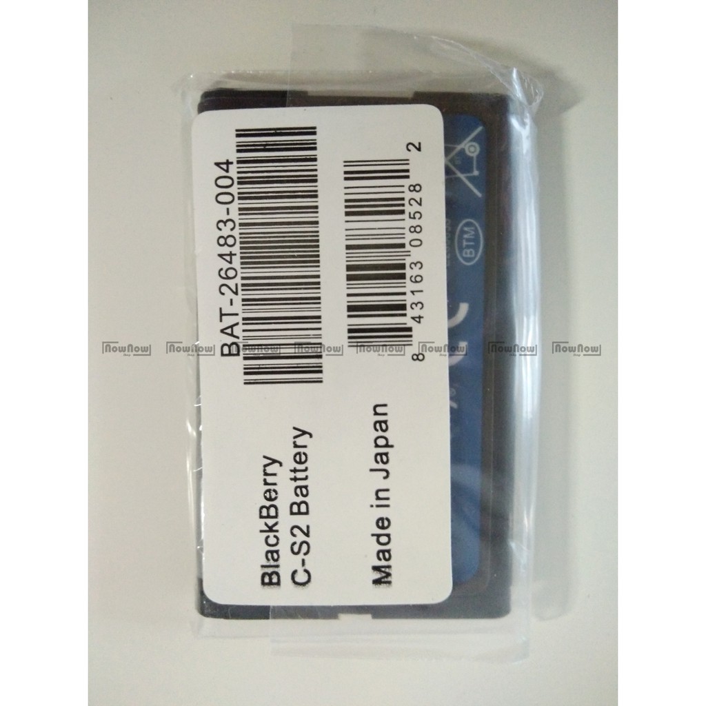 Baterai Blackberry Gemini Curve 8520 C-S2 CS2 Original ORI BB Batre Battery Batu Batrai