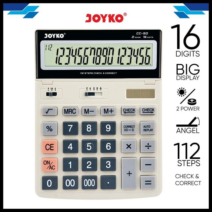 

Calculator Kalkulator Joyko Cc-50 16 Digits