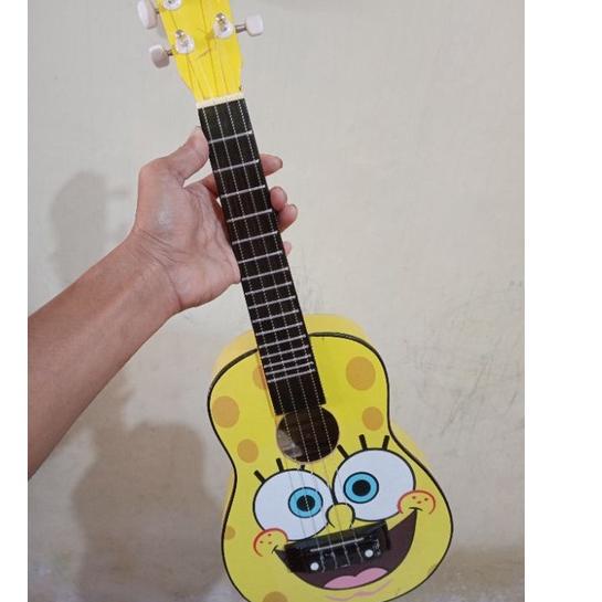 Lagi Tren.. ukulele gambar spiderman/ukulele kado hadiah/gitar mini murah/kentrung senar 4 & senar 3