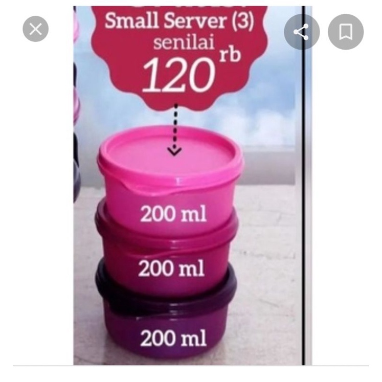 Small Server( 3 )pc Tupperware