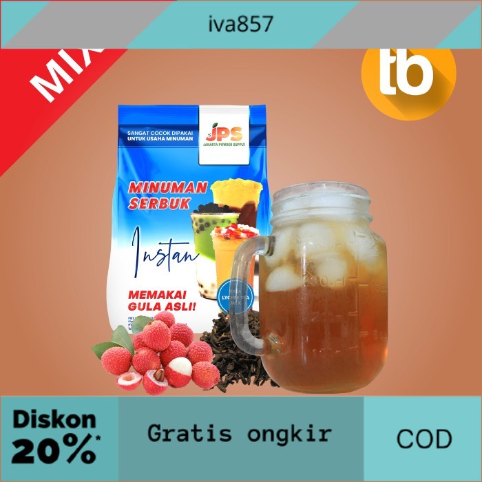 

PROMO JPS Bubuk Lychee Tea Mix (Bubuk minuman dan makanan) 1kg GRATIS ONGKIR