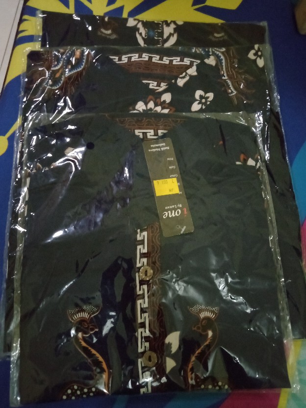 Dress/kemeja Batik Anak Jm Navy / Seragam Batik