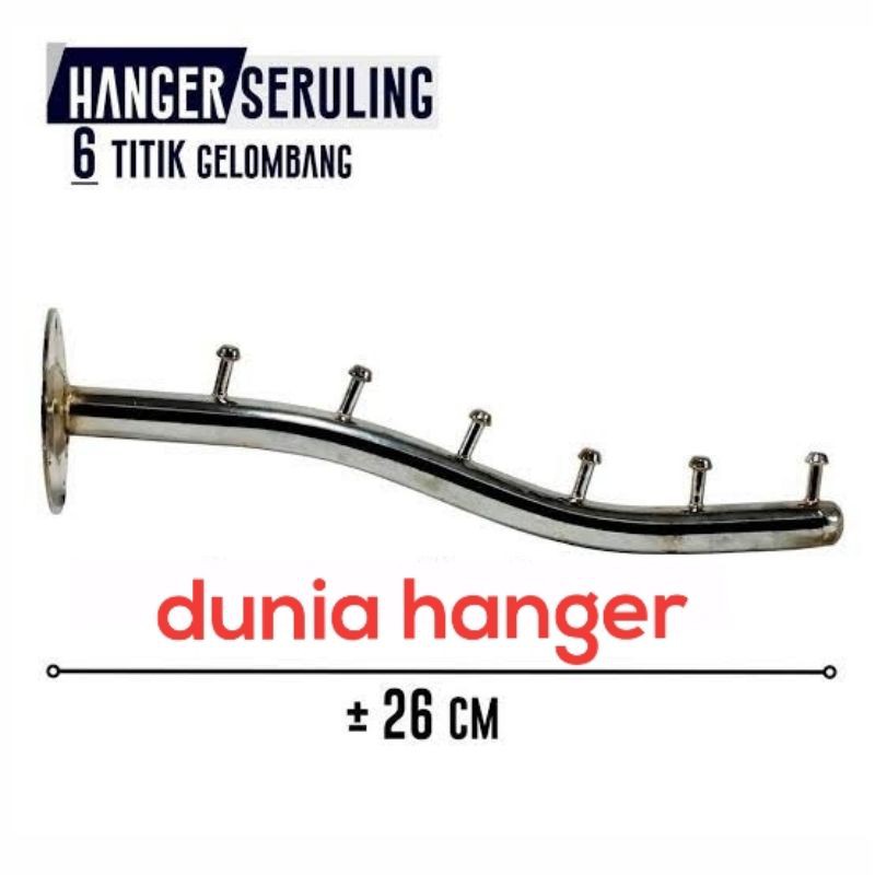 Hanger suling TEMBOK 6 paku BELALAI