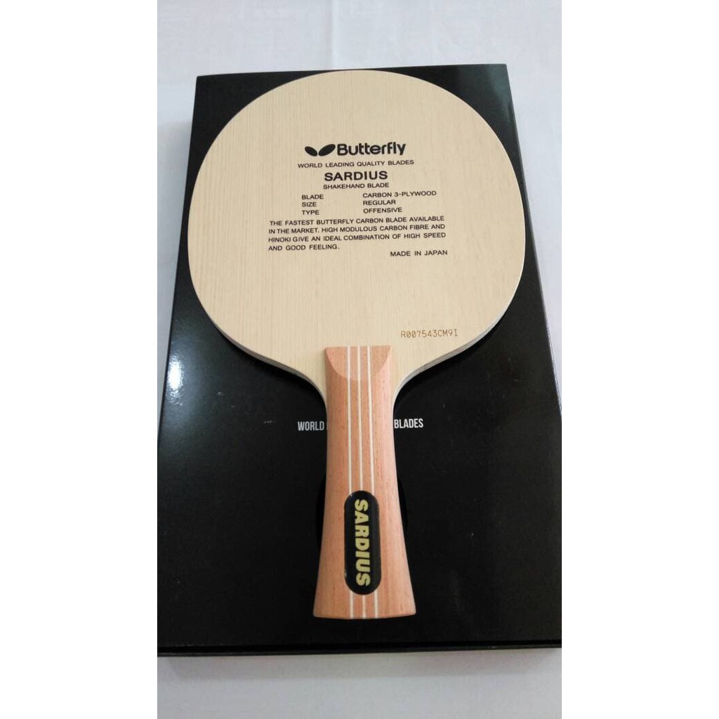 Kayu Bet Butterfly Sardius Handle FL / Kayu Bet Pingpong Tenis Meja