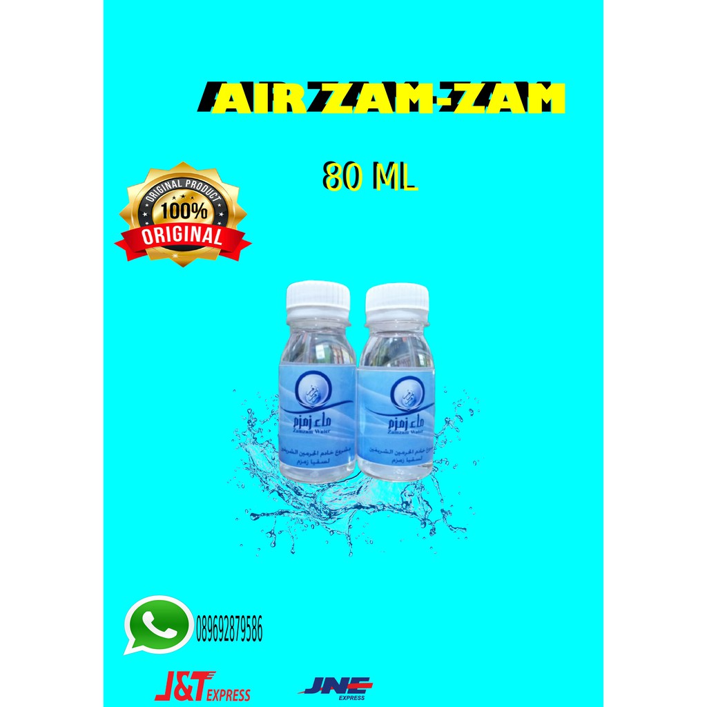 Jual Air Zam Zam Botol Kecil Kemasan Mili Asli Original Shopee