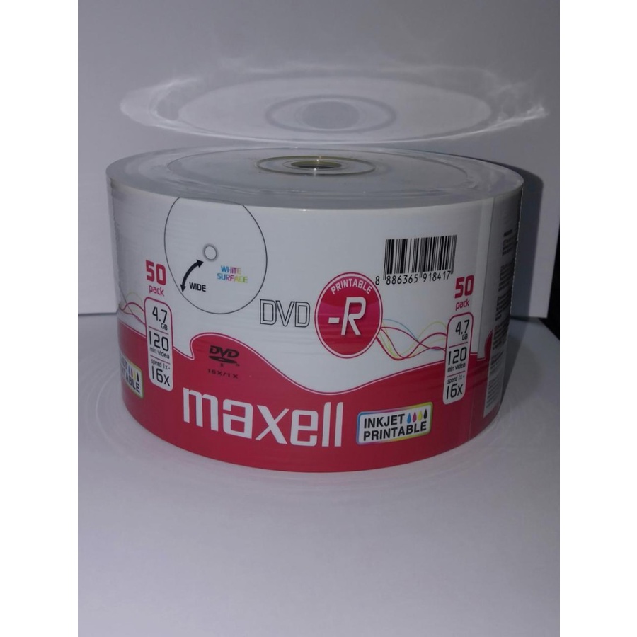 DVD R PRINTABLE MAXELL 16X