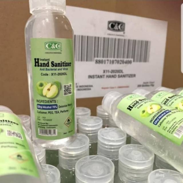ANTISEPTIC HAND SANITIZER GEL C&amp;C Rub CUCI TANGAN 100ML Corona