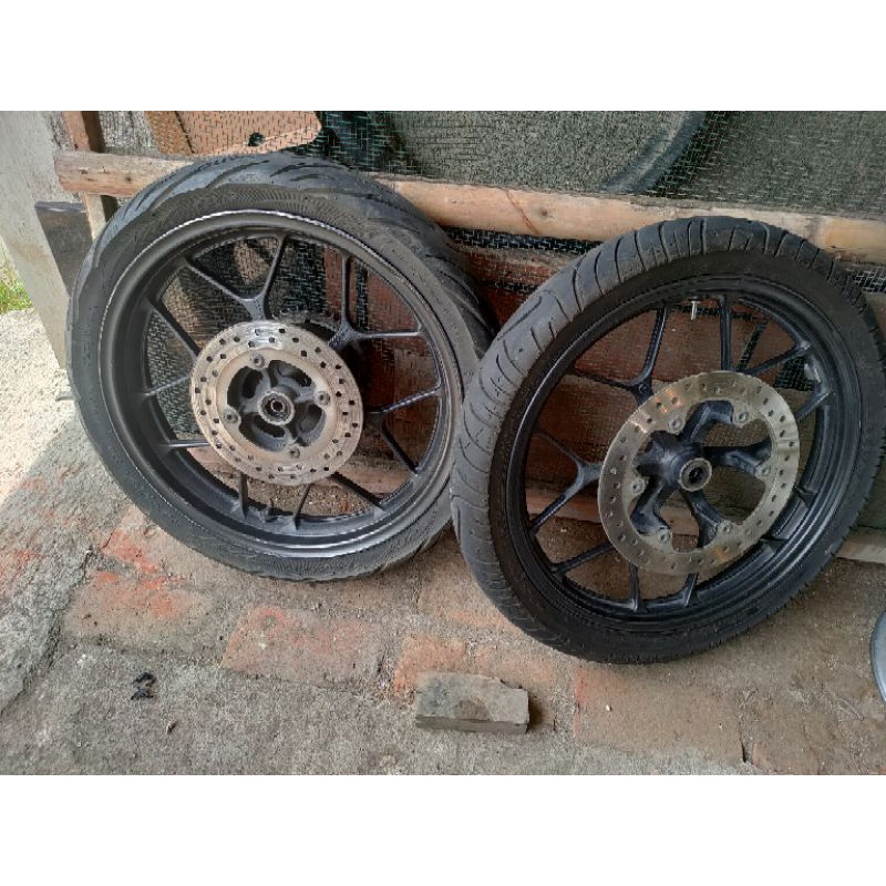 pelk velg belah pelah cast whell pelk racing set ban dan piringan Supra gtr 150 ORI
