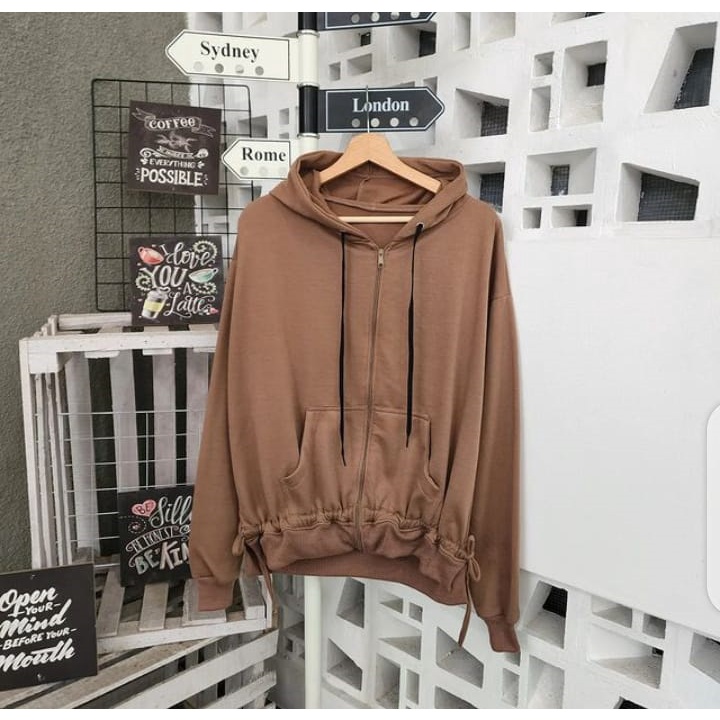 Sweater Wanita Grosir Berkualitas - Serut Zipper