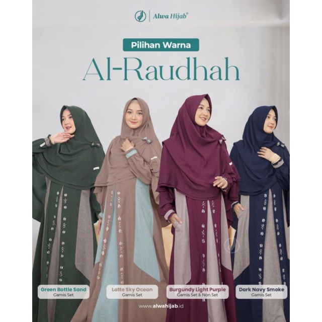 Al Raudhah Gamis set Alwahijab