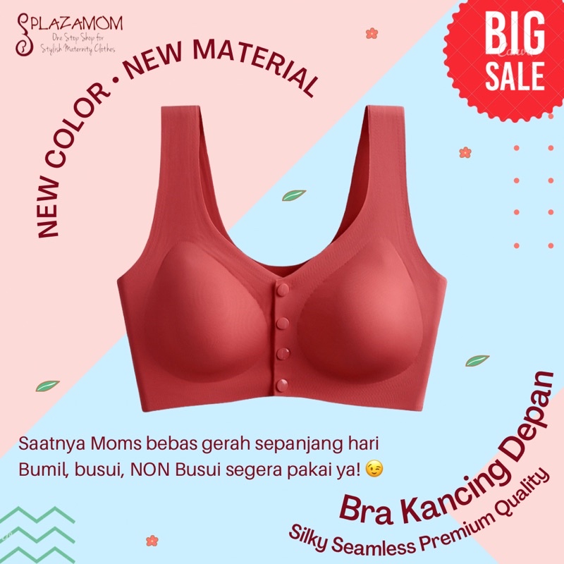 Bra Busui Friendly BH Menyusui Nursing Hamil Maternity Seamless Kualitas Premium Halus Nyaman Serap Keringat PBH291M