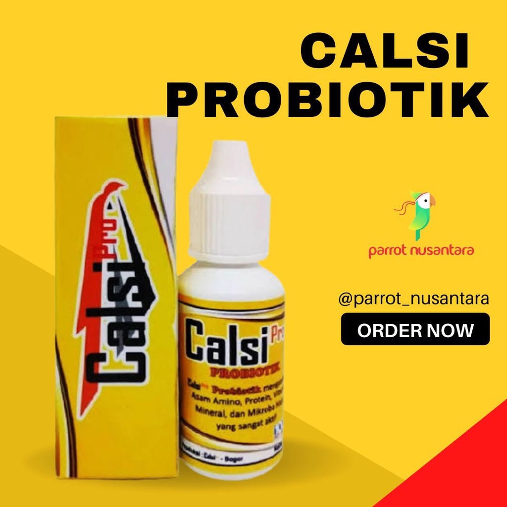 CALSI PRO PROBIOTIK VITAMIN BURUNG MENINGKATKAN STAMINA METABOLISME