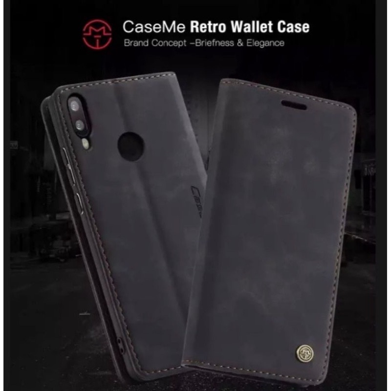 Case Flip Case Xiaomi Redmi Note 7 / Note 7 Pro CASEME ORIGINAL Case wallet Leather Cassing Redmi No
