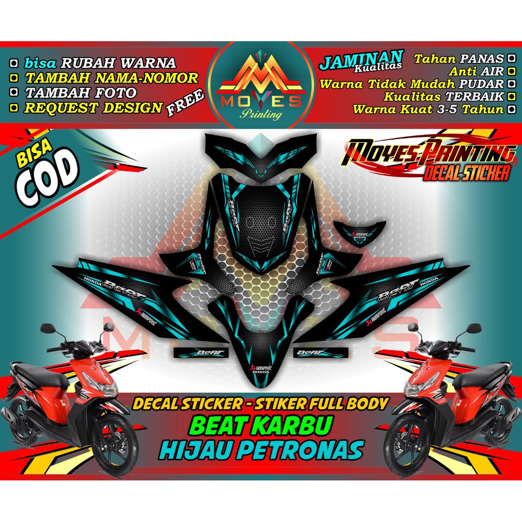 decal stiker motor beat karbu full body  stiker motor beat karbu full body stiker motor beat