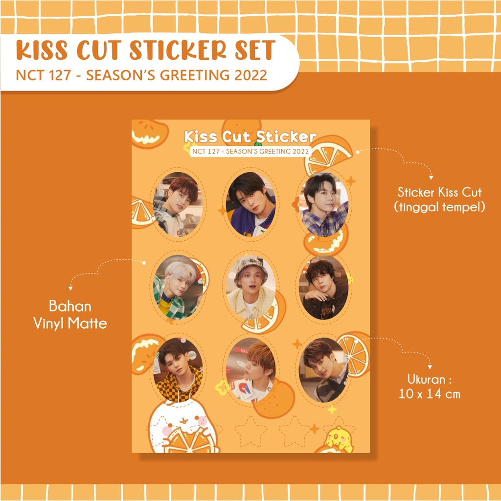 

KISS CUT STICKER KPOP | NCT 127 | SEASON'S GREETING 2022