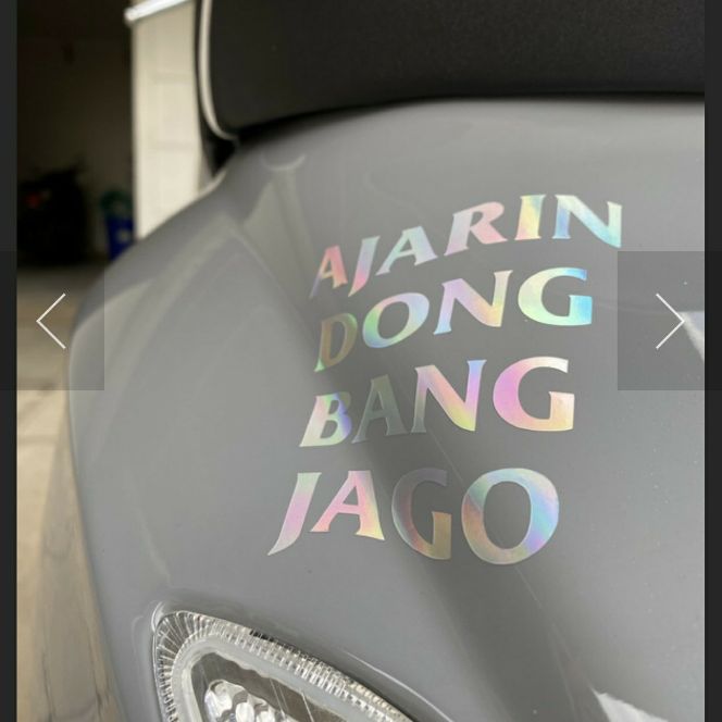 

stiker AJARIN DONG BANG JAGO sticker hologram