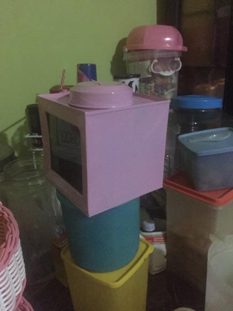 Kaleng Kerupuk Mini Ukuran 13x13cm/toples Unik/toples Jadul/ Wadah Lucu Serbaguna