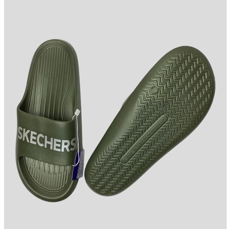 Sandal Selop Pria Skechers Sendal Pria Skechers Terbaru Sandal Pria Selop Kekinian Sandal Selop Cowok Murah Slipon Skechers