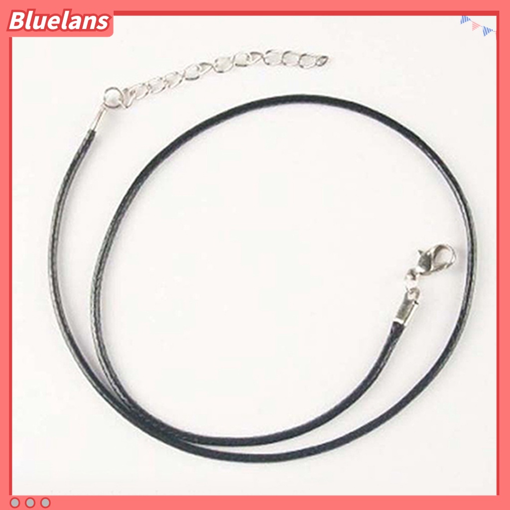 Bluelans 10Pcs / Set Kalung Choker Adjustable Bahan Kulit Imitasi Warna Hitam Untuk Pesta