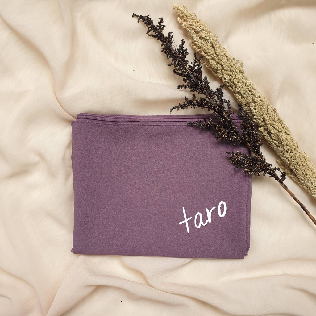 PROMO CUCI GUDANG Pashmina Diamond Stretch Italiano Ukuran 75x175 cm-Taro