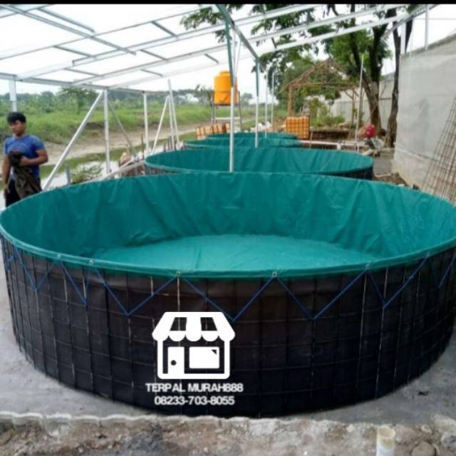 Terpal bulat D3 T1 NETT PVC Semikaret Orchid (Terpal saja) /Terpal kolam ikan/ Terpal bulat