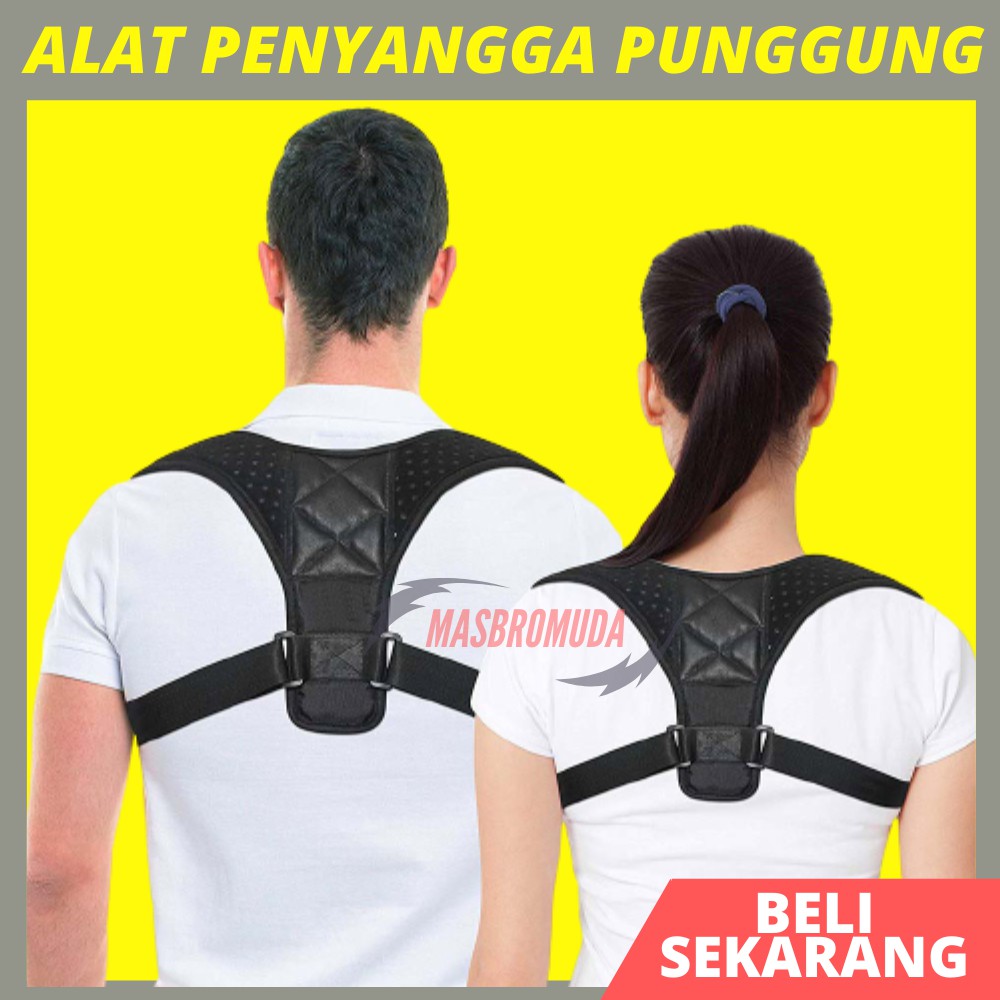 Alat Pelurus Penyangga Penegak Punggung Bungkuk Power Magnetik Back Support Alat Penegak Badan