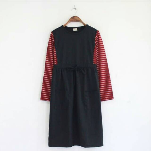 Tunik Pinggang Karet Kombinasi