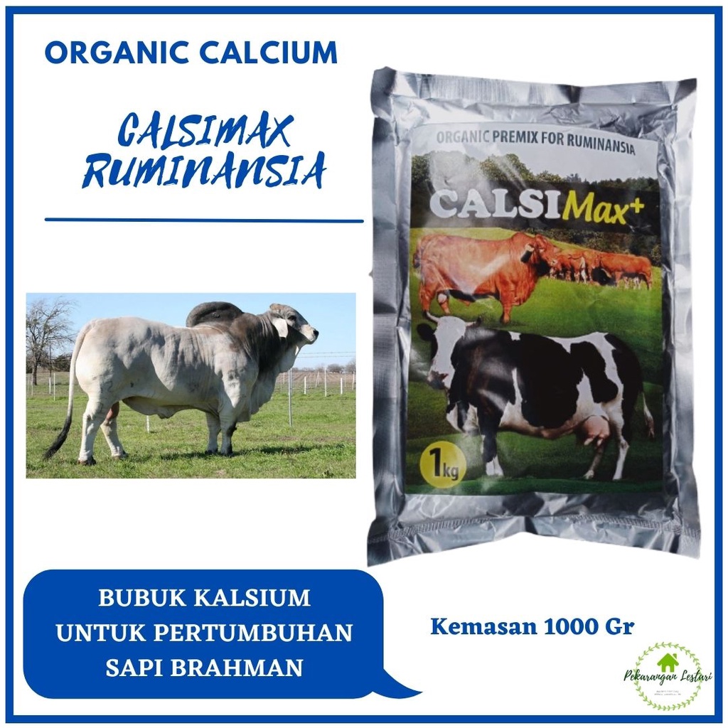 Suplemen Ternak Vitamin CalsiMax Sapi dan Kambing, Pakan Sapi Potong Brahman Super Penggemukan