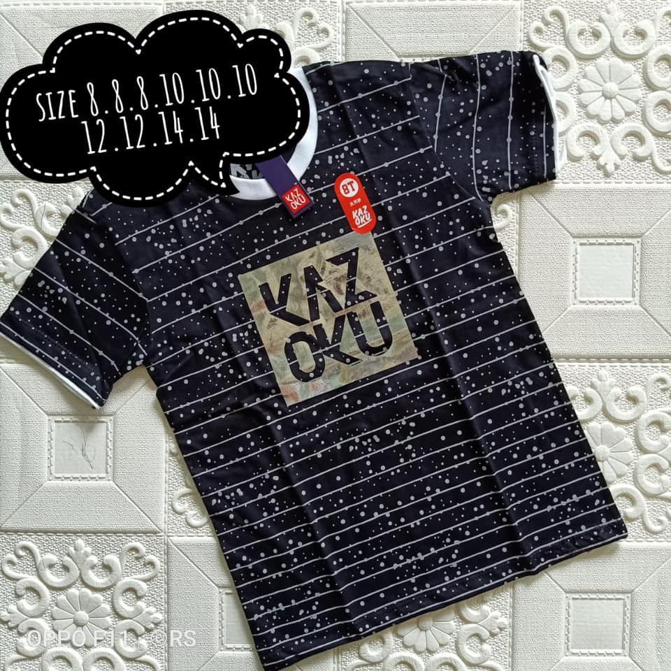 KAOS ANAK LAKI LAKI KAZOKU USIA 8 14 TAHUN Shopee Indonesia KAOS ANAK LAKI LAKI KAZOKU USIA 8 14 TAHUN Shopee Indonesia