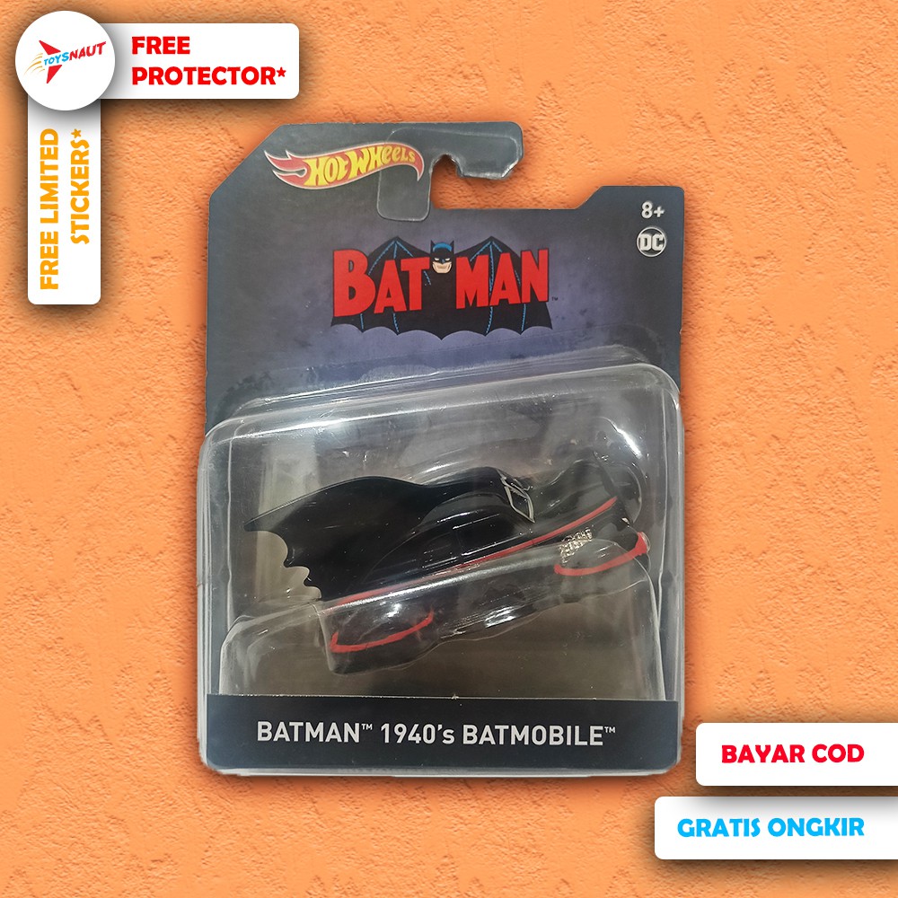 HW Hotwheels Skala 1/50 DC Batman 1940s batmobile Diecast Cars Retro